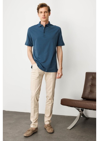 Erkek Polo Yaka T-Shirt Petrol indirimleri