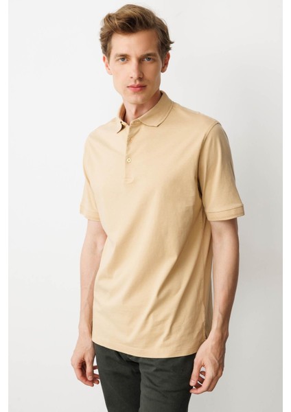 Erkek Polo Yaka T-Shirt Sarı