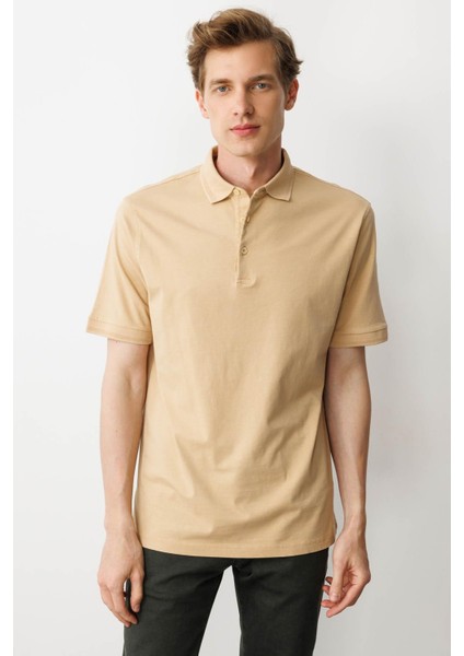 Erkek Polo Yaka T-Shirt Sarı modelleri
