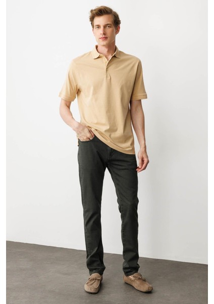 Erkek Polo Yaka T-Shirt Sarı indirimleri