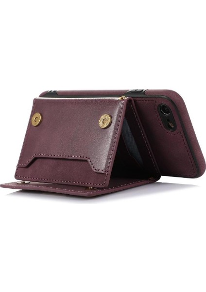 IPhone Se 2020 Moda Glitter Cüzdan Kılıf Crossbody Kayış ile Uyumlu (Yurt Dışından) modelleri