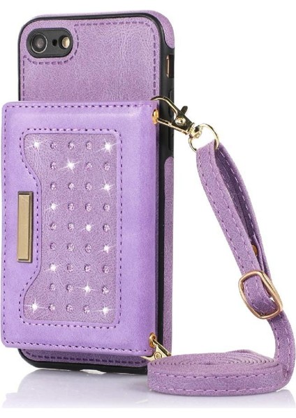 IPhone 8/iphone 7 Moda Glitter Cüzdan Kılıf Flip Case ile Uyumlu (Yurt Dışından) modelleri