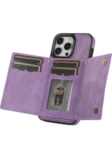 IPhone 15 Pro Max Moda Glitter Cüzdan Kılıf Koruyucu ile Uyumlu (Yurt Dışından) indirimleri