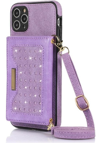 IPhone 11 Pro Max Moda Glitter Cüzdan Kılıf Koruyucu ile Uyumlu (Yurt Dışından)