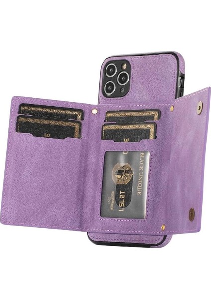 IPhone 11 Pro Max Moda Glitter Cüzdan Kılıf Koruyucu ile Uyumlu (Yurt Dışından) fırsatları