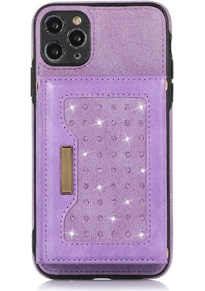 IPhone 11 Pro Max Moda Glitter Cüzdan Kılıf Koruyucu ile Uyumlu (Yurt Dışından) indirimleri