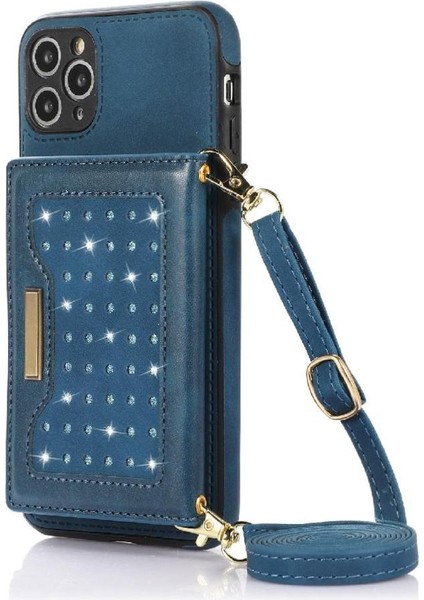 IPhone 11 Pro Max Moda Glitter Cüzdan Kılıf Koruyucu ile Uyumlu (Yurt Dışından)