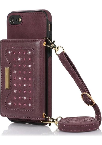 IPhone 8/iphone 7 Moda Glitter Cüzdan Kılıf Flip Case ile Uyumlu (Yurt Dışından) fiyatları