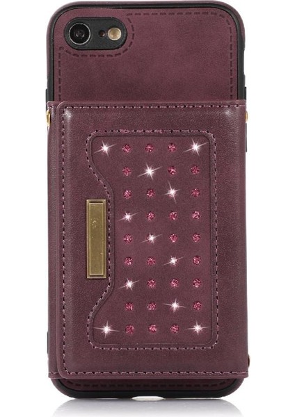 IPhone 8/iphone 7 Moda Glitter Cüzdan Kılıf Flip Case ile Uyumlu (Yurt Dışından) indirimleri