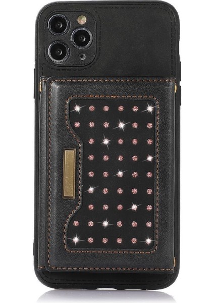 IPhone 11 Pro Max Moda Glitter Cüzdan Kılıf Koruyucu ile Uyumlu (Yurt Dışından) fiyatları
