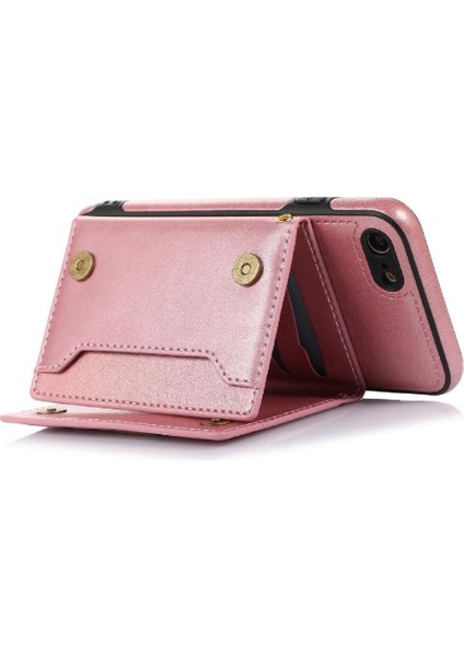 IPhone Se3/se2 Moda Glitter Cüzdan Durumda Rfıd Engelleme ile Uyumlu (Yurt Dışından)