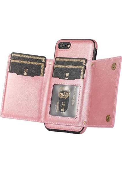 IPhone Se3/se2 Moda Glitter Cüzdan Durumda Rfıd Engelleme ile Uyumlu (Yurt Dışından)