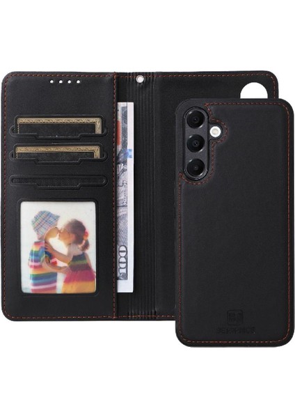 Galaxy A16 Kablosuz Şarj Flip Kapak Tasarımı Için Flip Case (Yurt Dışından)