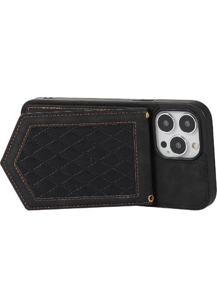 IPhone 13 Pro Max Flip Case Omuz Askısı Manyetik Rfıd ile Uyumlu (Yurt Dışından)