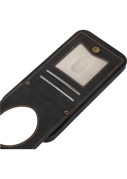 IPhone 13 Pro Max Flip Case Omuz Askısı Manyetik Rfıd ile Uyumlu (Yurt Dışından)