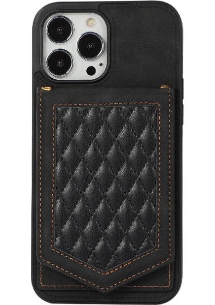 IPhone 13 Pro Max Flip Case Omuz Askısı Manyetik Rfıd ile Uyumlu (Yurt Dışından)