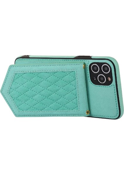 IPhone 11 Pro Max Flip Case Ayna Omuz Askısı Cüzdan ile Uyumlu (Yurt Dışından)