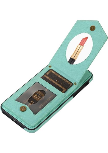 IPhone 11 Pro Max Flip Case Ayna Omuz Askısı Cüzdan ile Uyumlu (Yurt Dışından)