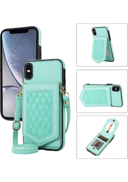 IPhone x S/iphone x Flip Case Rfıd Engelleme Omuz Askısı ile Uyumlu (Yurt Dışından)