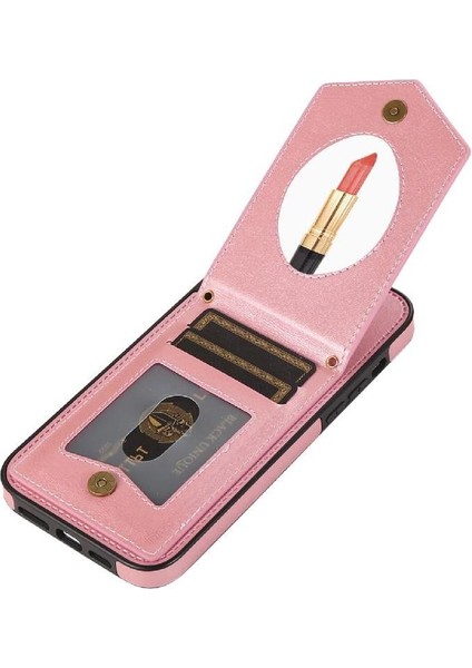 IPhone 14 Flip Case Rfıd Engelleme Ayna Omuz Askısı ile Uyumlu (Yurt Dışından) modelleri