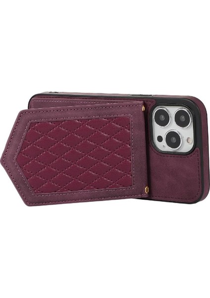 IPhone 13 Pro Max Flip Case Omuz Askısı Manyetik Rfıd ile Uyumlu (Yurt Dışından)