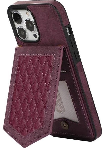 IPhone 13 Pro Max Flip Case Omuz Askısı Manyetik Rfıd ile Uyumlu (Yurt Dışından)
