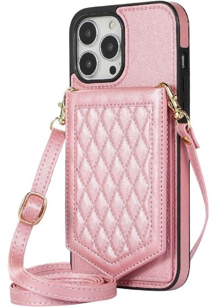 IPhone 13 Pro Max Flip Case Omuz Askısı Manyetik Rfıd ile Uyumlu (Yurt Dışından)