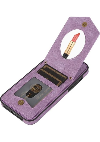 IPhone 13 Mini Flip Case Manyetik Kapatma Rfıd Engelleme ile Uyumlu (Yurt Dışından)