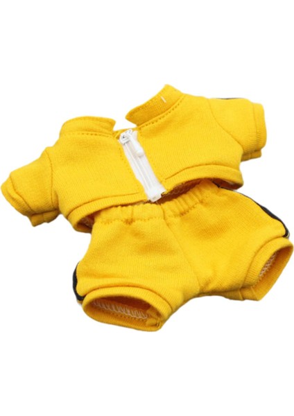 17CM Üst ve Pantolon Giyim Minyatür Oyuncak Sarı (Yurt Dışından)
