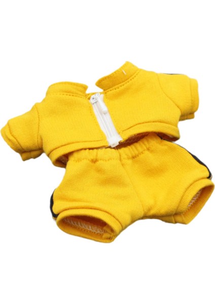 17CM Üst ve Pantolon Giyim Minyatür Oyuncak Sarı (Yurt Dışından)
