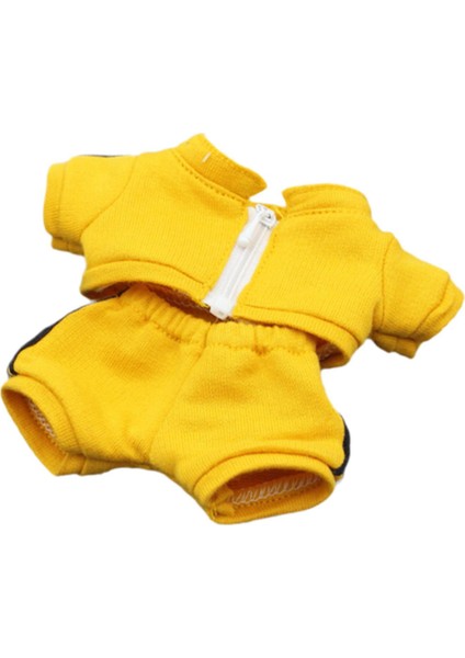 17CM Üst ve Pantolon Giyim Minyatür Oyuncak Sarı (Yurt Dışından)