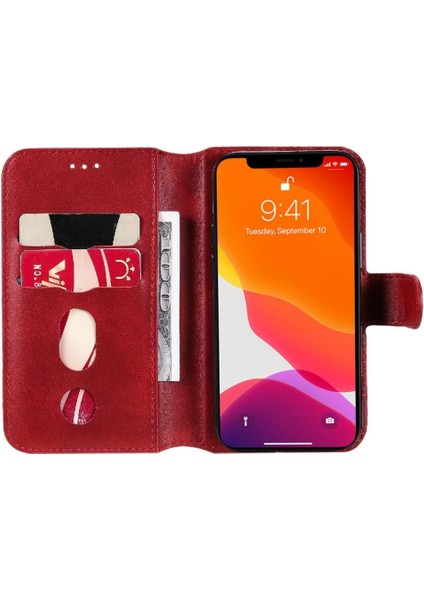 IPhone 13 Mini Kılıf Kart Yuvaları ile Uyumlu Kapak Kapak Manyetik Kapatma (Yurt Dışından)