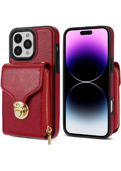 IPhone 16 Pro Max Fermuarlı Cebi ile Uyumlu Pu Deri Çanta Durumda (Yurt Dışından) indirimleri