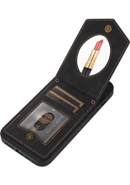 IPhone 15 Pro Flip Case Omuz Askısı Manyetik Kapatma ile Uyumlu (Yurt Dışından)