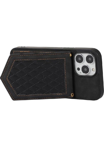 IPhone 15 Pro Flip Case Omuz Askısı Manyetik Kapatma ile Uyumlu (Yurt Dışından)
