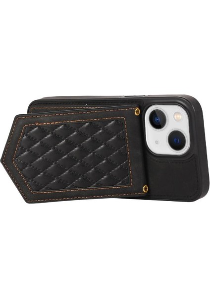 IPhone 14 Flip Case Rfıd Engelleme Ayna Omuz Askısı ile Uyumlu (Yurt Dışından)