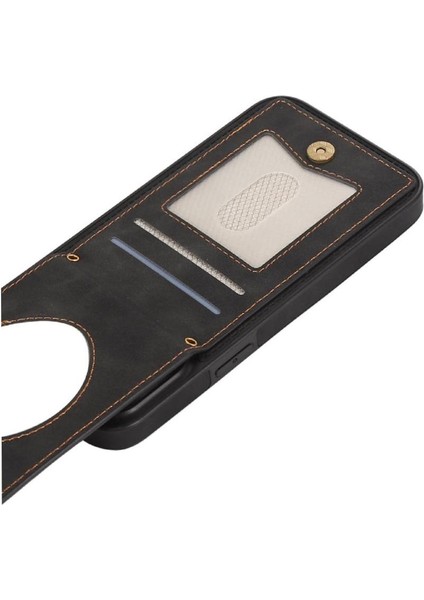 IPhone 14 Flip Case Rfıd Engelleme Ayna Omuz Askısı ile Uyumlu (Yurt Dışından)