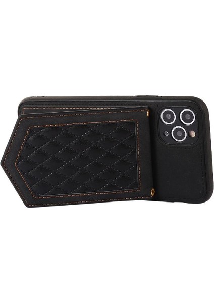 IPhone 11 Pro Max Flip Case Ayna Omuz Askısı Cüzdan ile Uyumlu (Yurt Dışından)