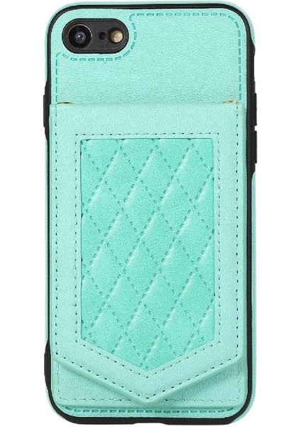 IPhone Se3/se2 Flip Case Cüzdan Durumda Rfıd Engelleme Ayna ile Uyumlu (Yurt Dışından)