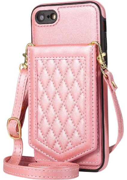 IPhone 6 Plus Flip Case Manyetik Kapatma Omuz Askısı ile Uyumlu (Yurt Dışından)
