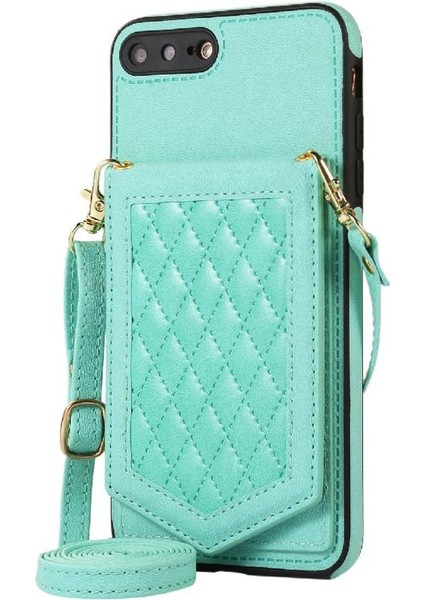 IPhone 8 Plus/iphone 7 Plus Flip Case Ayna Omuz Rfıd ile Uyumlu (Yurt Dışından)