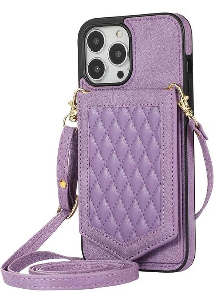 IPhone 13 Pro Max Flip Case Omuz Askısı Manyetik Rfıd ile Uyumlu (Yurt Dışından)