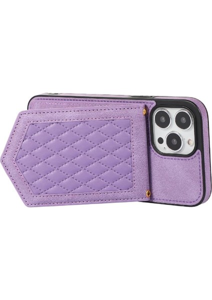 IPhone 13 Pro Max Flip Case Omuz Askısı Manyetik Rfıd ile Uyumlu (Yurt Dışından)