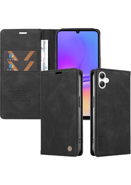 Galaxy A06 Kılıf Manyetik Flip Telefon Kılıfı ile Uyumlu (Yurt Dışından)