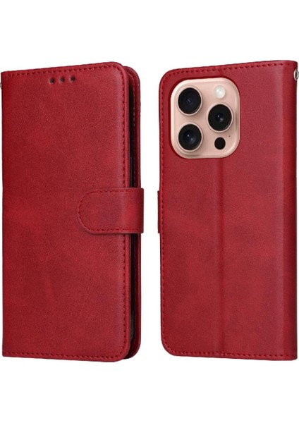 IPhone 16 Pro Max Kılıf Kart Yuvaları ile Uyumlu Kapak Kapak Manyetik (Yurt Dışından)