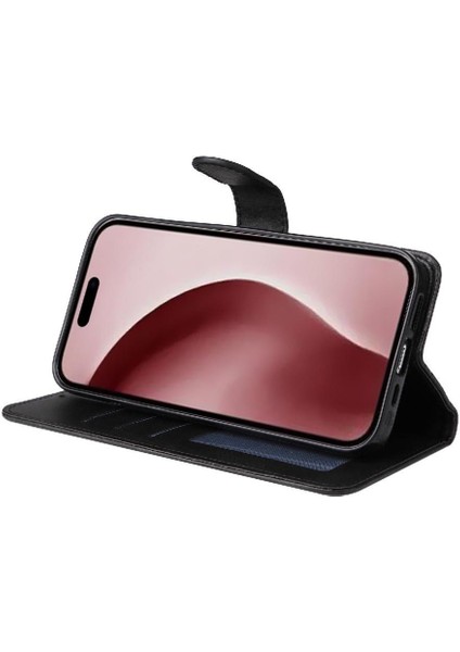 IPhone 16 Pro Max Kılıf Kart Yuvaları ile Uyumlu Kapak Kapak Manyetik (Yurt Dışından)