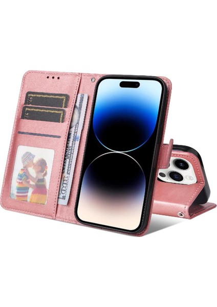 IPhone 15 Pro Max Kılıf Kapak Kapak Manyetik Kapatma Kartı ile Uyumlu (Yurt Dışından)
