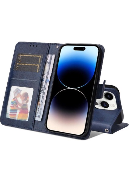 IPhone 15 Pro Max Kılıf Kapak Kapak Manyetik Kapatma Kartı ile Uyumlu (Yurt Dışından)