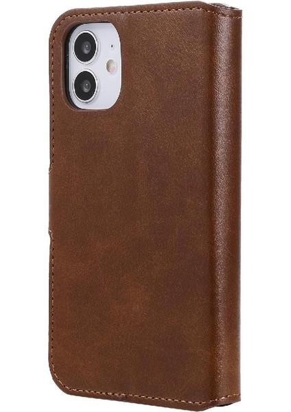 IPhone 12 Mini Kılıf Kapak Kapak Kart Yuvaları Manyetik Kapatma ile Uyumlu (Yurt Dışından)