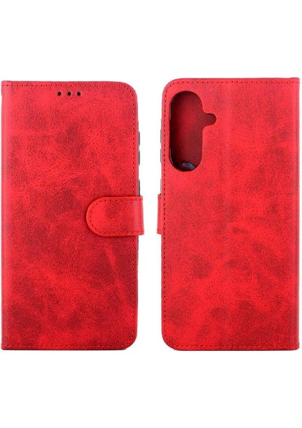 Galaxy A56 Manyetik Kapatma Kickstand Pu Deri Için Filp Durumda (Yurt Dışından)